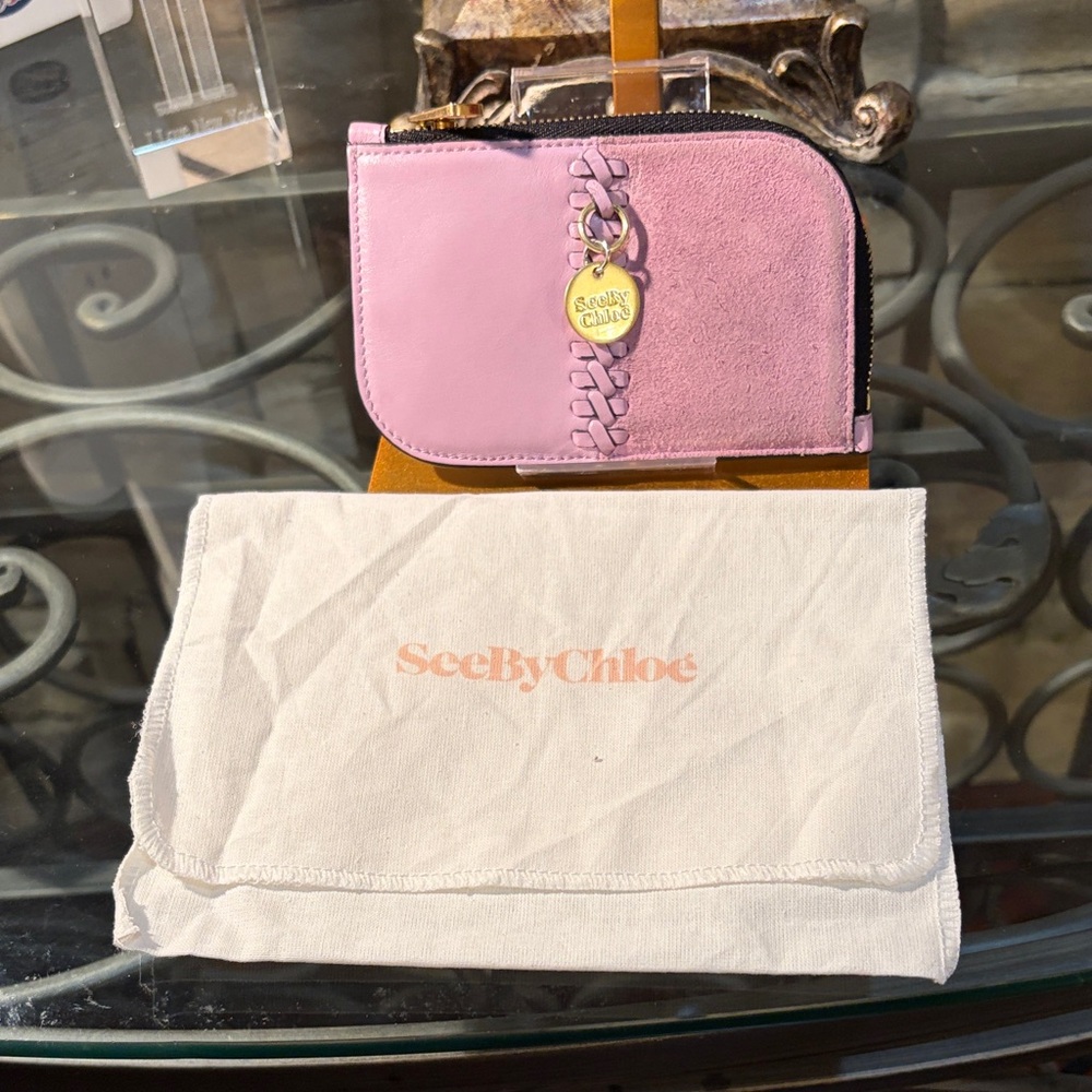 See By Chloe Pink Key & Card Holder